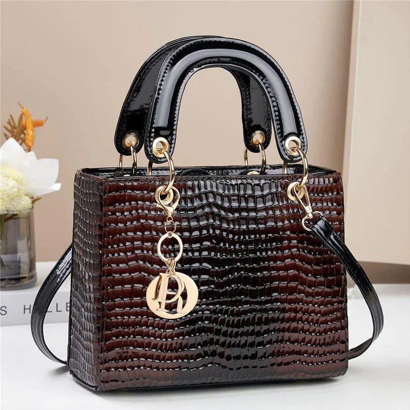 Leather Pattern Handbag - Spunkz