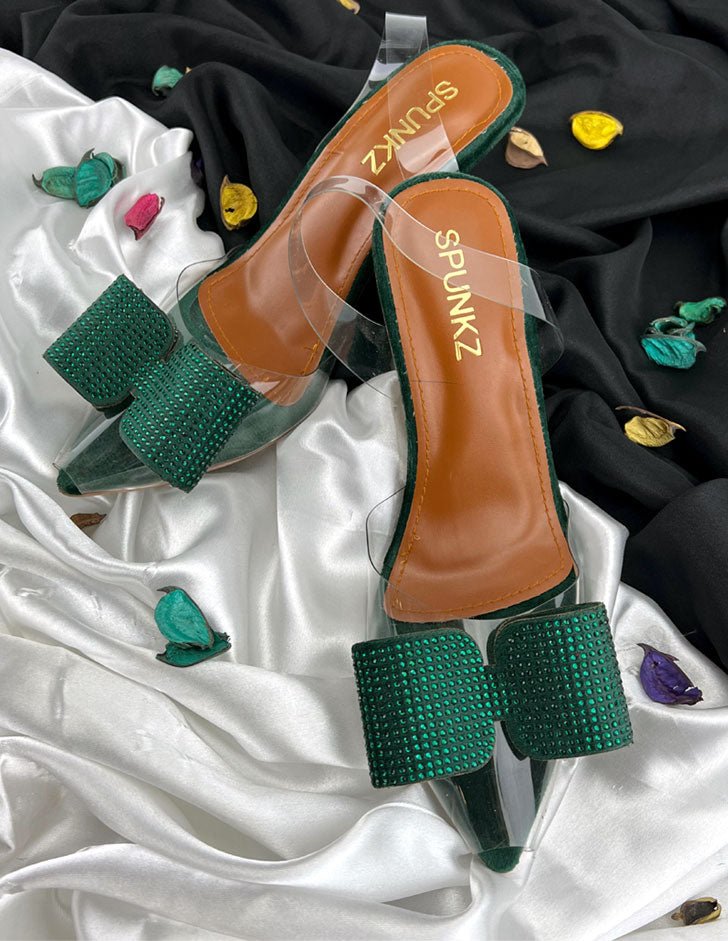 Romeo Green Cinderella Shoes (11085) - Spunkz