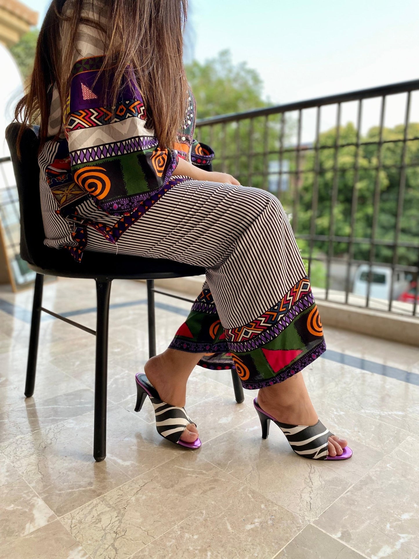 Zebra Heel (11077) - Spunkz