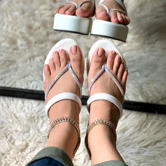 T-Strap Wedge Shoes 90312