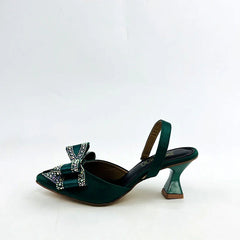 Multi Stone slingback Heel 90396