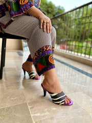 Zebra Heel (11077) - Spunkz