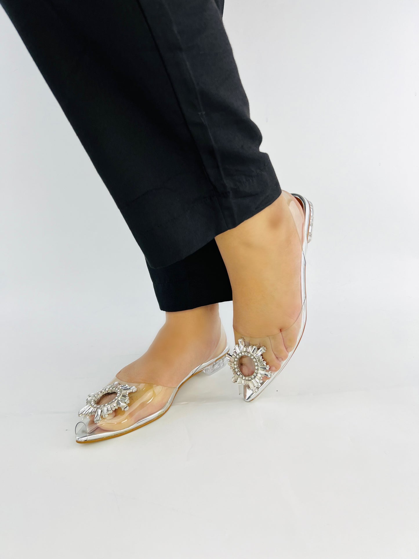 Kim Cinderella Flats (Silver)