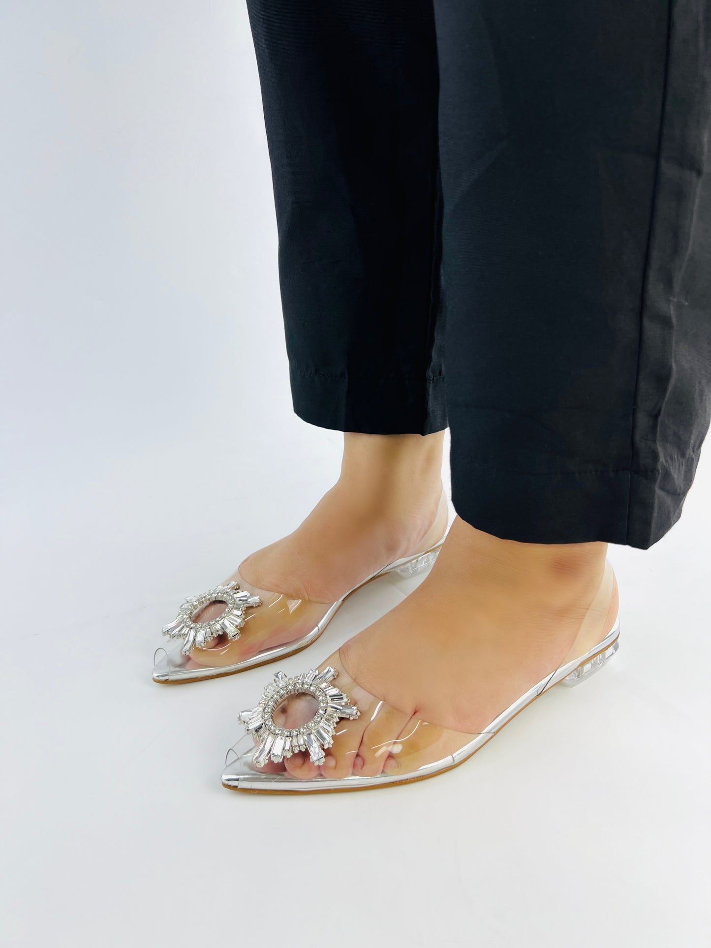 Kim Cinderella Flats (Silver)