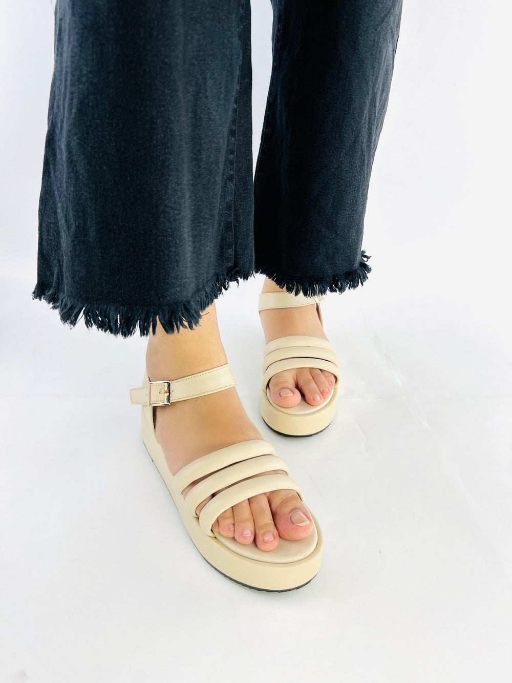 Beige Wedge (11027) - Spunkz