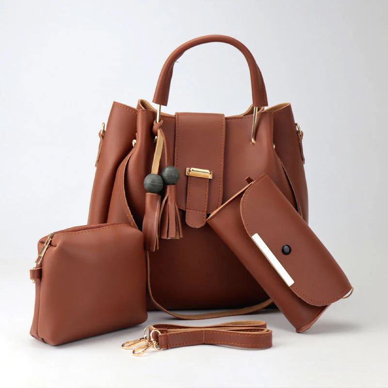3 pcs Leather Handbag