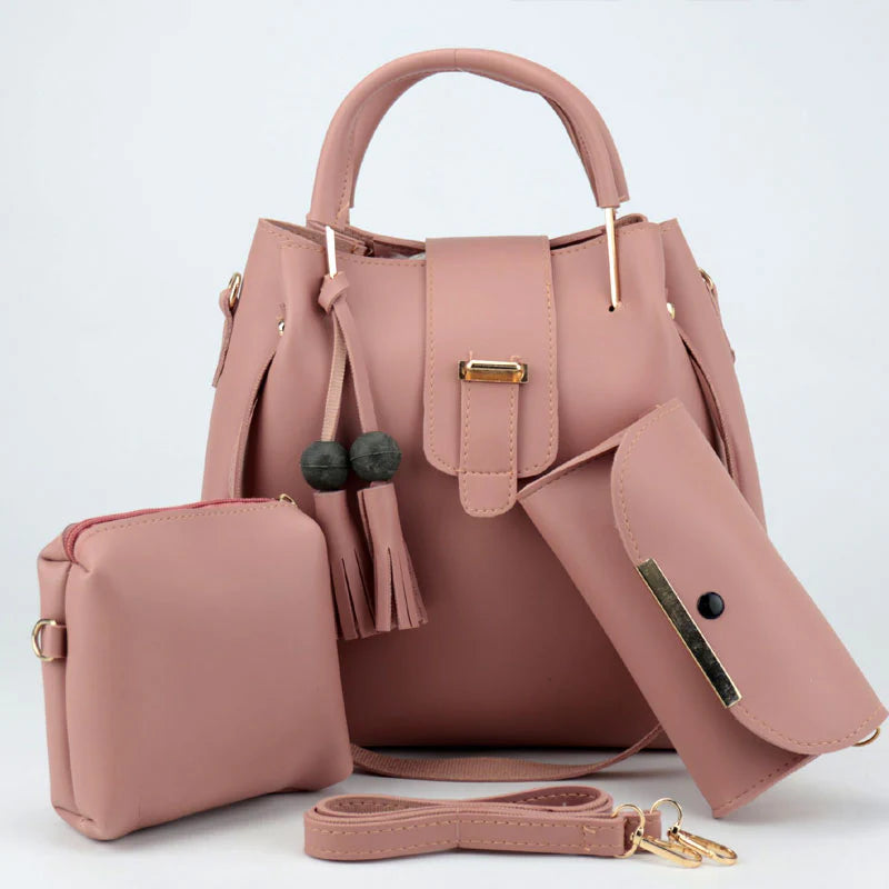 3 pcs Leather Handbag