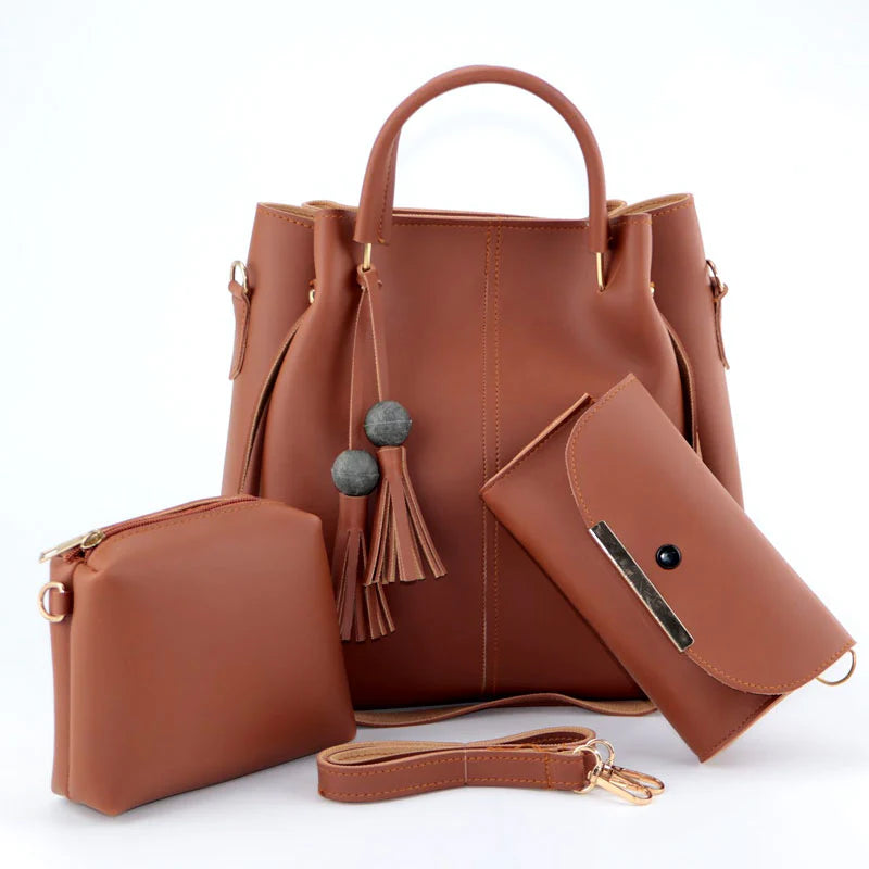 3 pcs Women Handbag Set