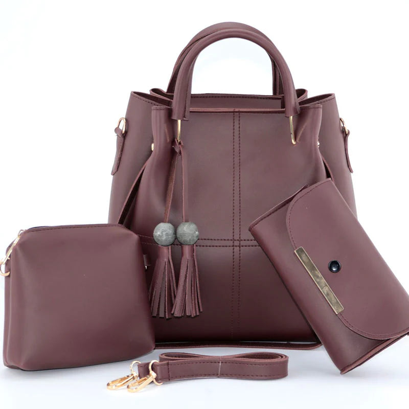 3 pcs Women Handbag Set
