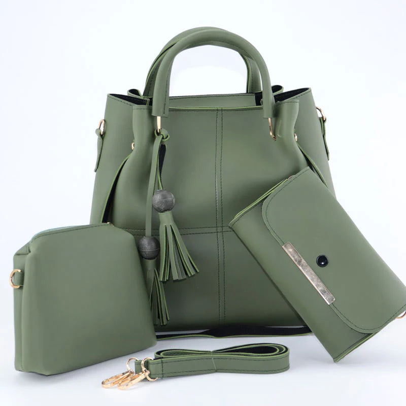 3 pcs Women Handbag Set