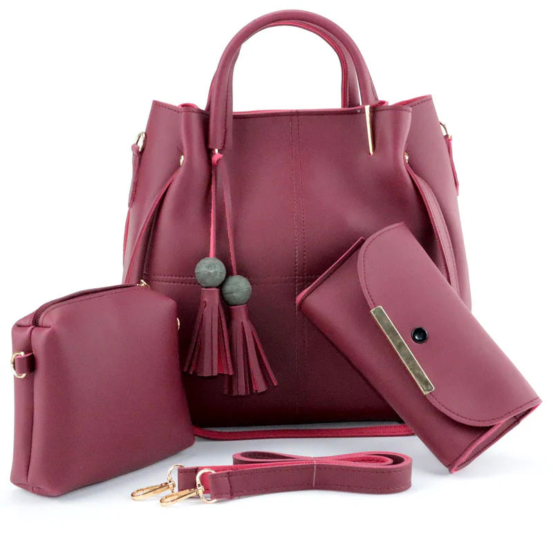 3 pcs Women Handbag Set