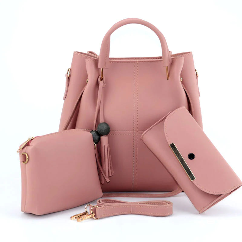 3 pcs Women Handbag Set