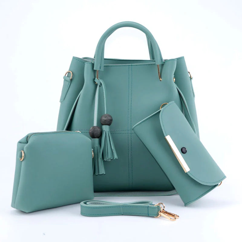 3 pcs Women Handbag Set