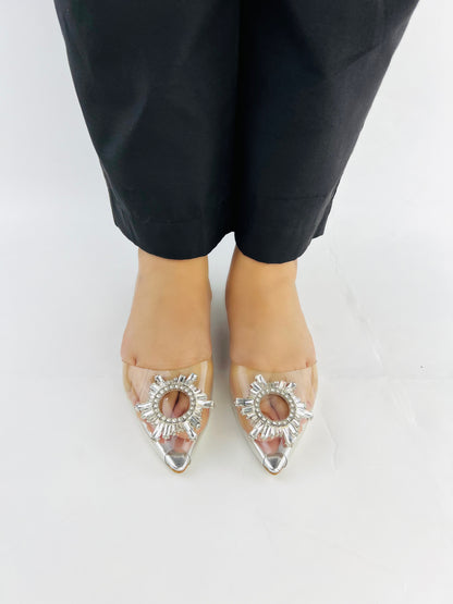 Kim Cinderella Flats (Silver)