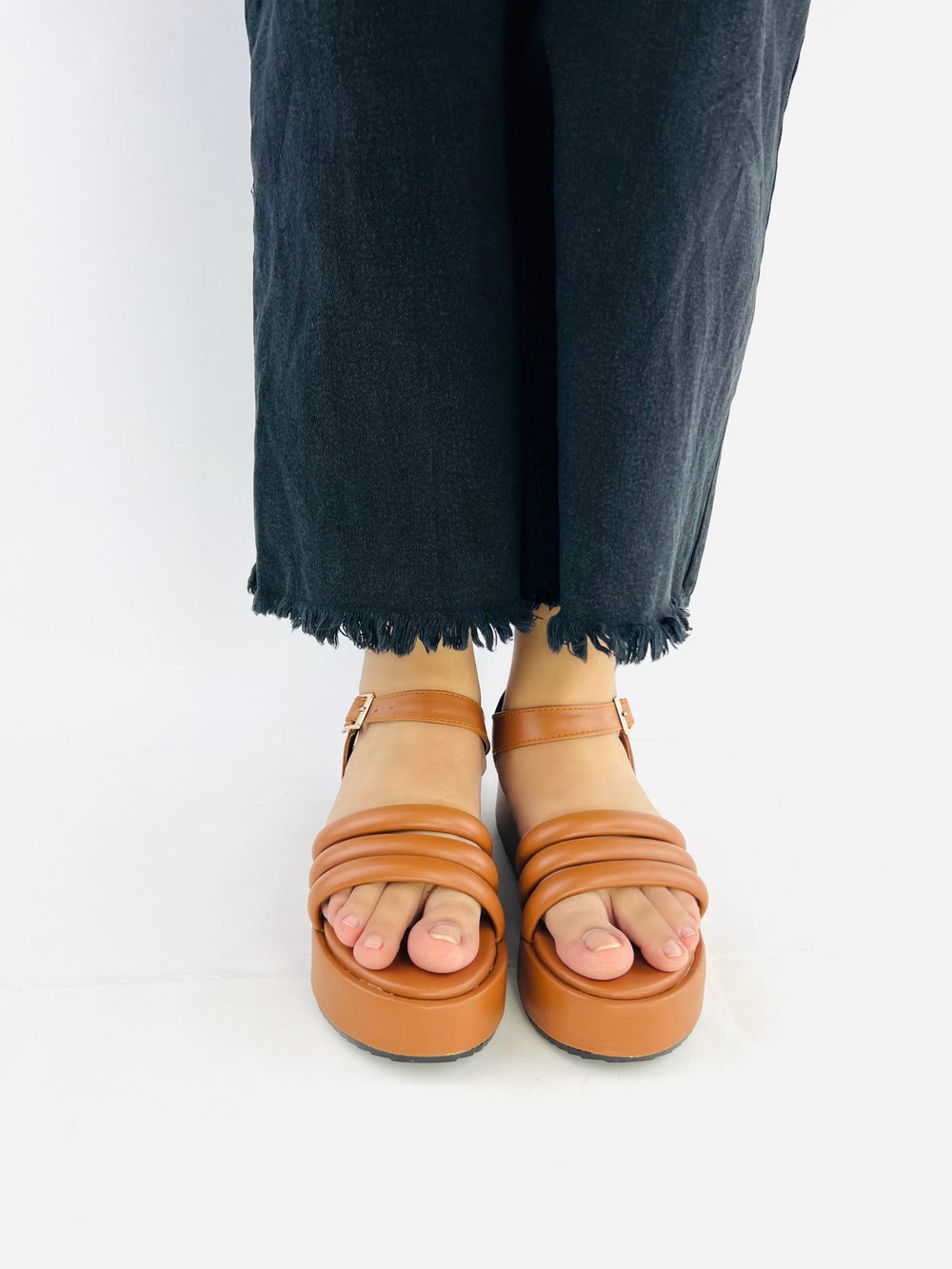 Suede Wedge Brown (11027) - Spunkz