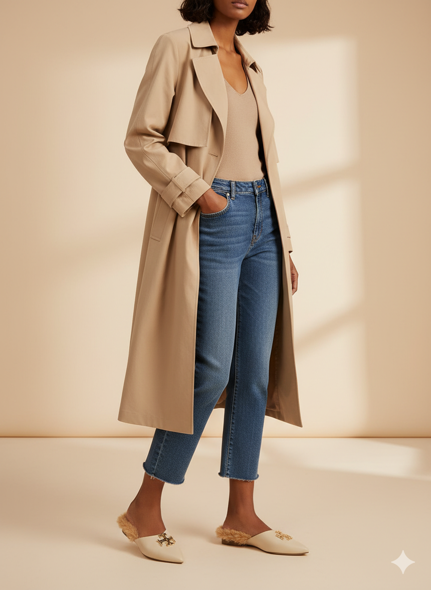 Eleanor Pointed Fur Mule Flats