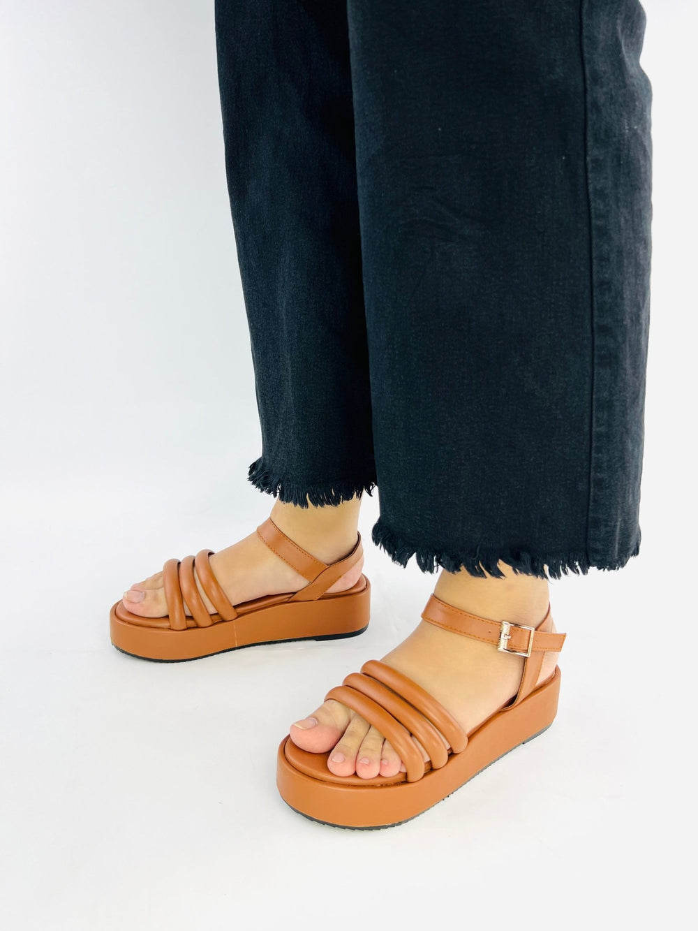 Suede Wedge Brown (11027) - Spunkz