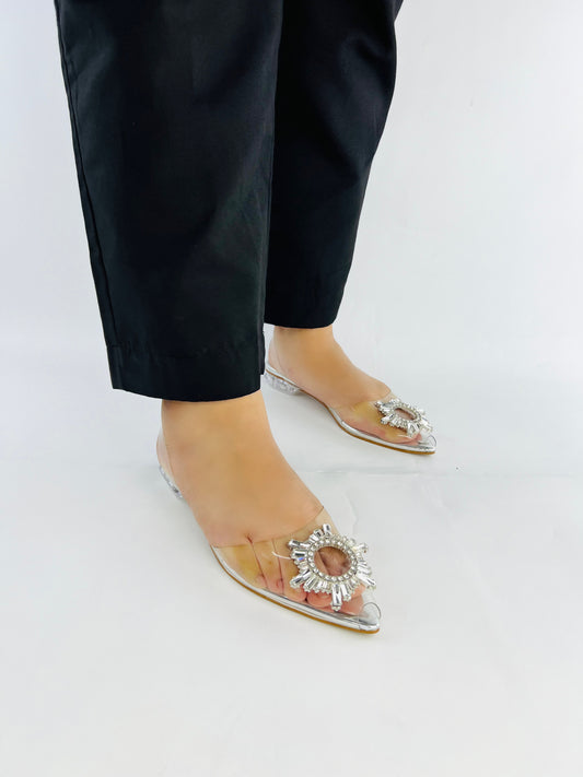 Kim Cinderella Flats (Silver)