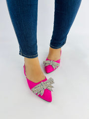 Rhinestone Pink Mules (12000) - Spunkz