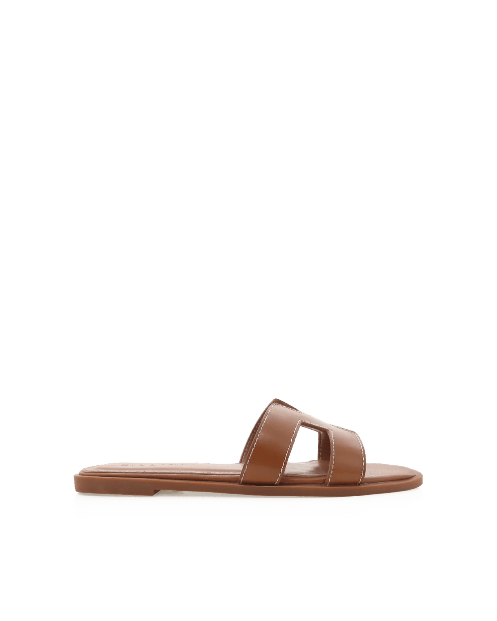 H Flat Brown Flat Sandals (11058) - Spunkz