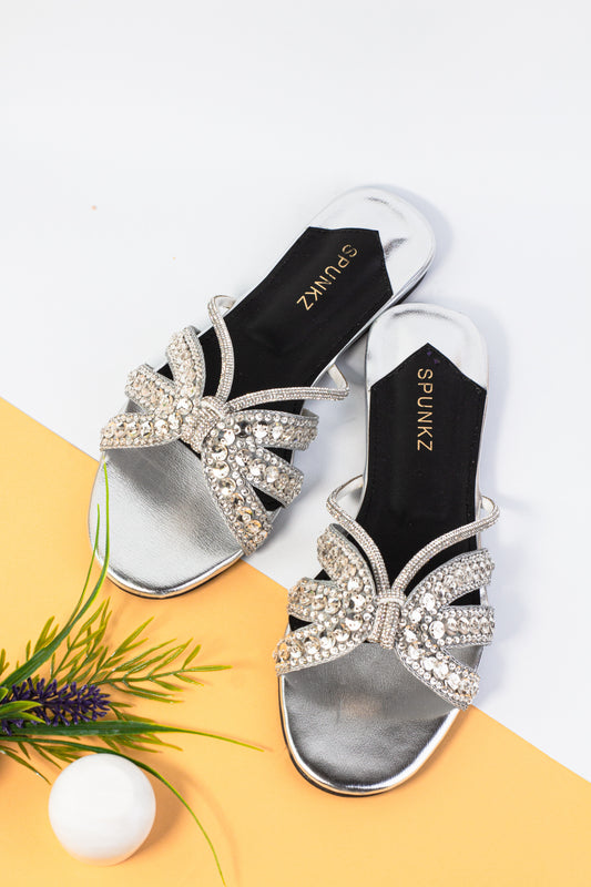 Gina Handcrafted Embellished Slider Sandals