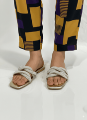 Hand Embellished Pearl Flats Slippers - Spunkz