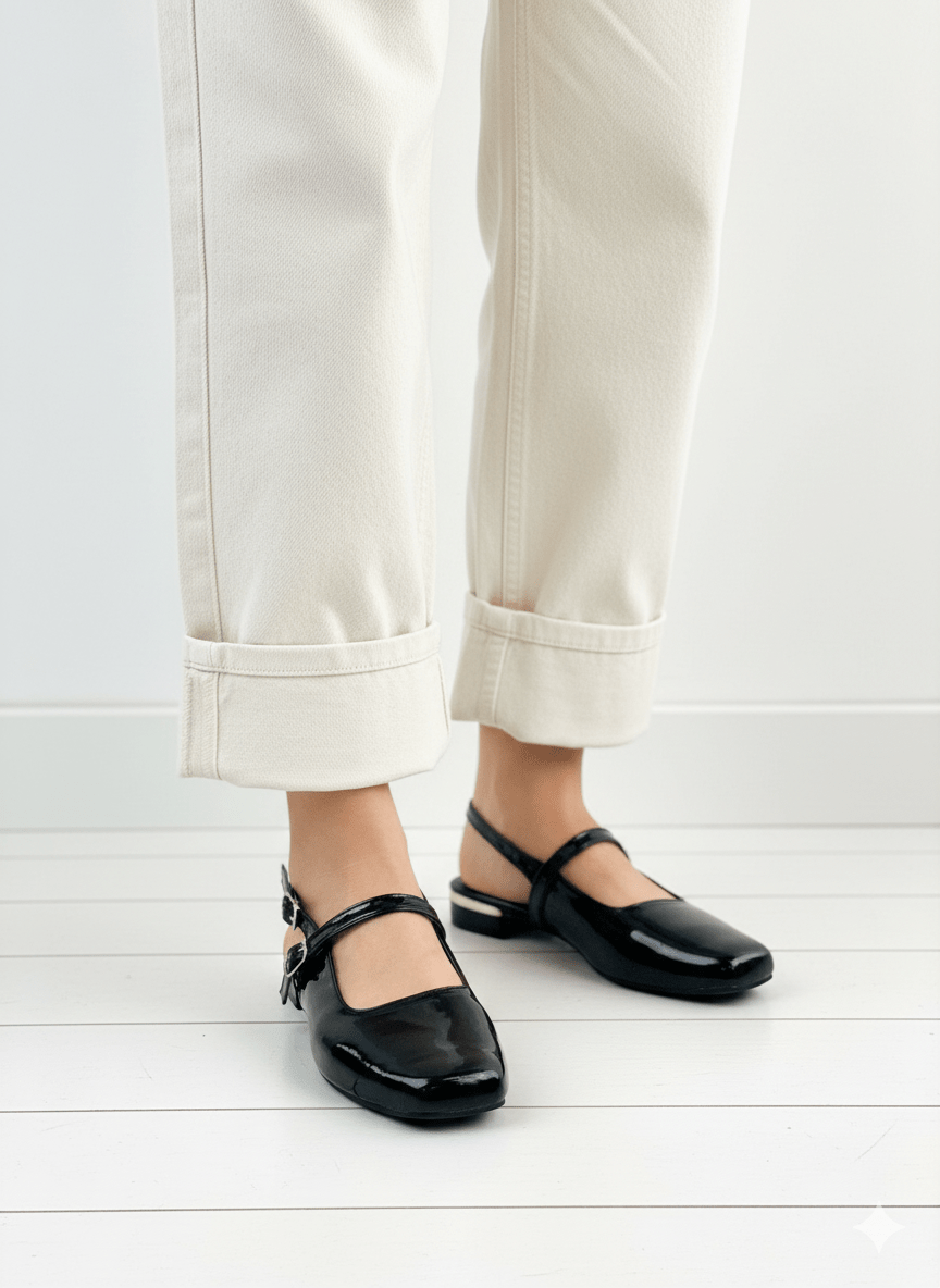 Black Patent Shoes - Spunkz