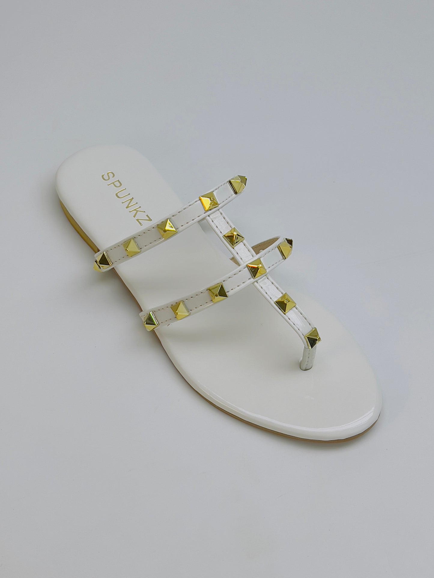 Rockstud White Thong