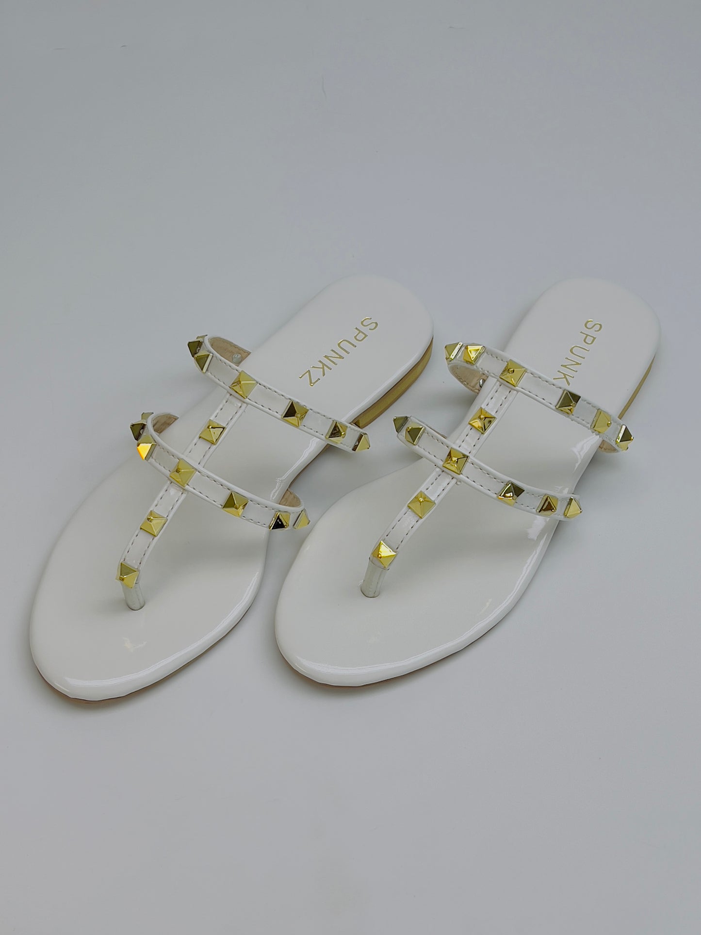 Rockstud White Thong