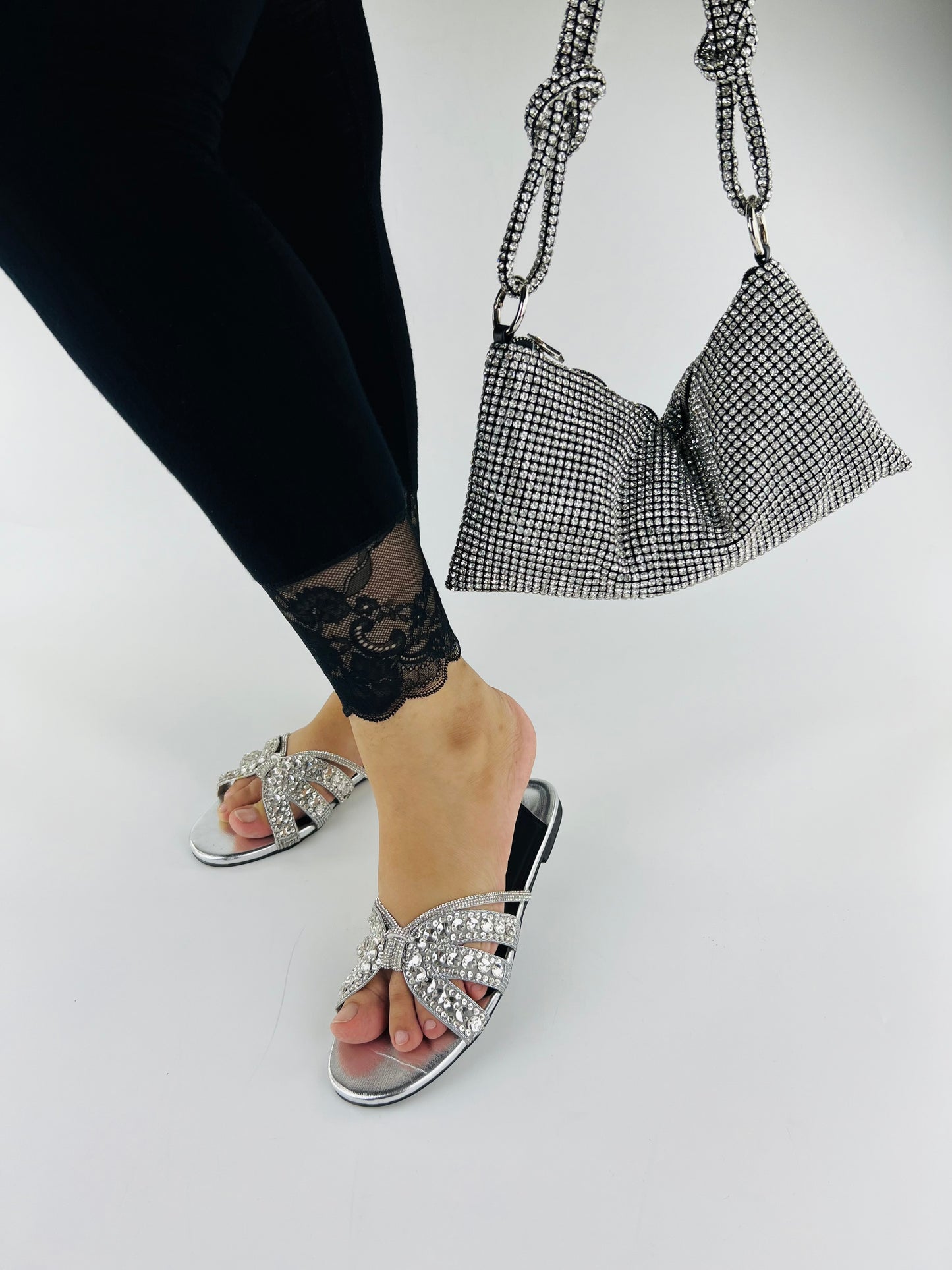 Gina Handcrafted Embellished Slider Sandals