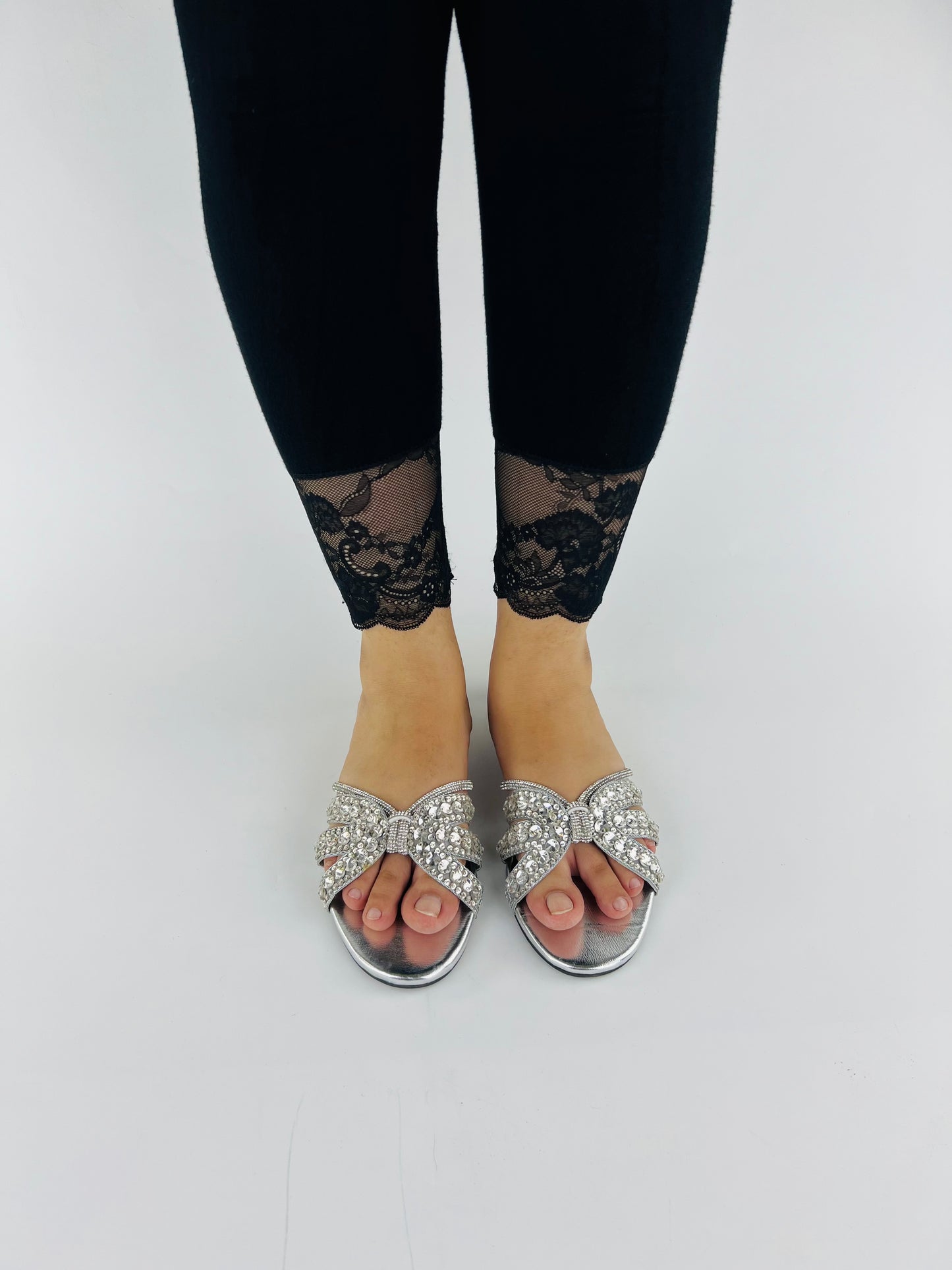 Gina Handcrafted Embellished Slider Sandals