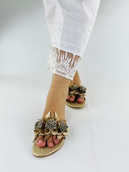 Lilico Floral Fancy Flat Slippers Slides