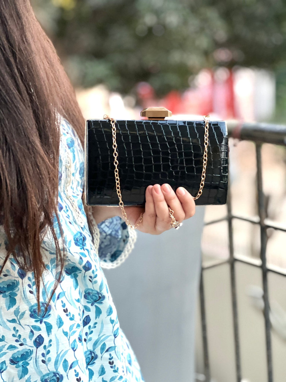 Black Clutch Purse - Spunkz