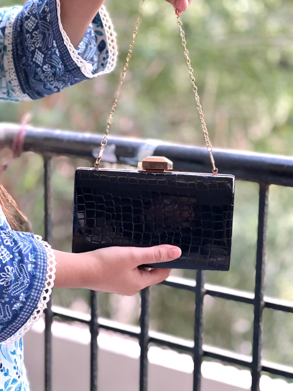 Black Clutch Purse - Spunkz