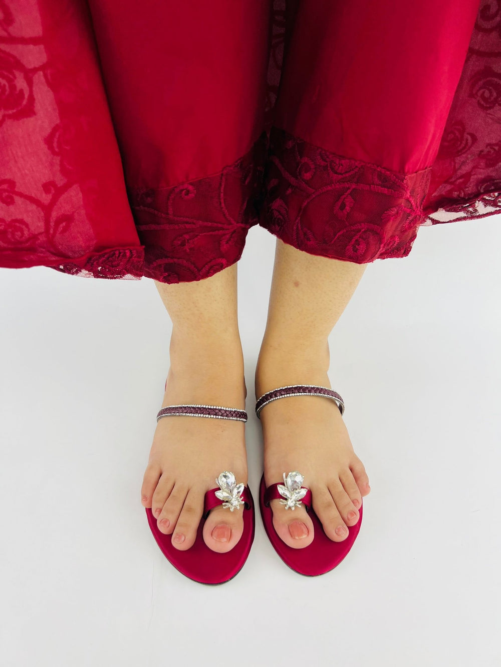 Maaya Maroon Flats - Spunkz