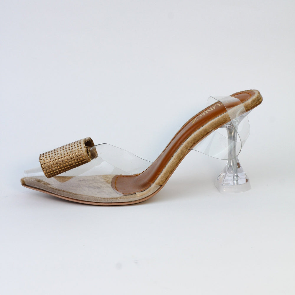 Romeo Gold Cinderella Heels Shoes (11085) - Spunkz