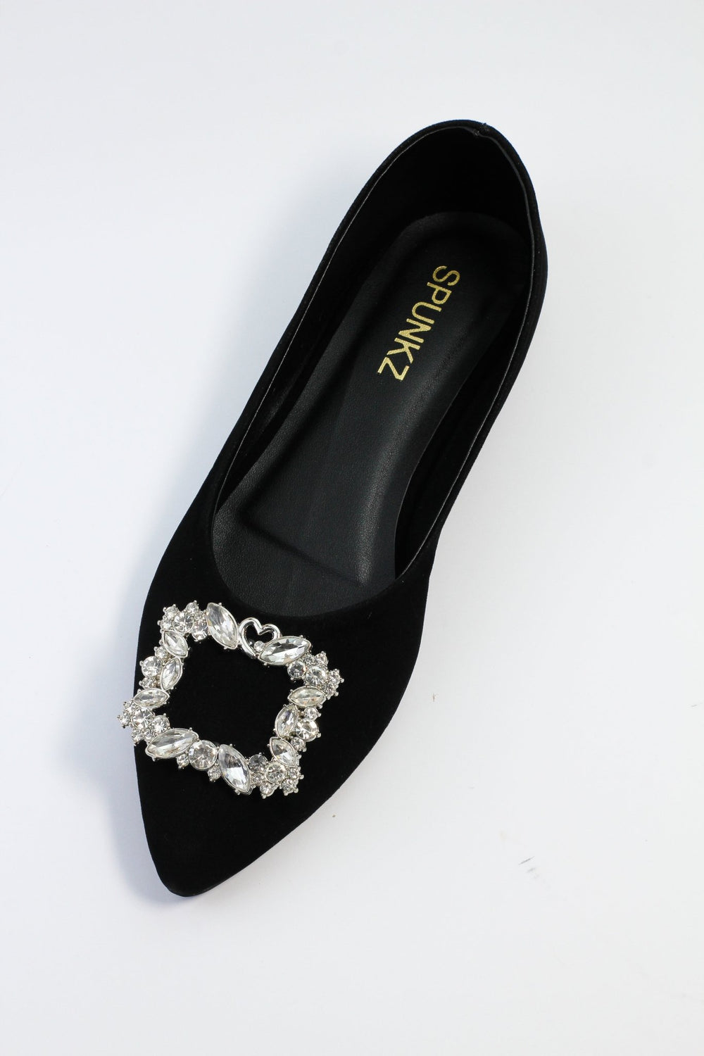Myla Black Velvet Pump Shoes - Spunkz
