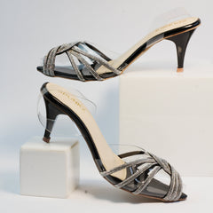 Diva Black Kitten Heels - Spunkz