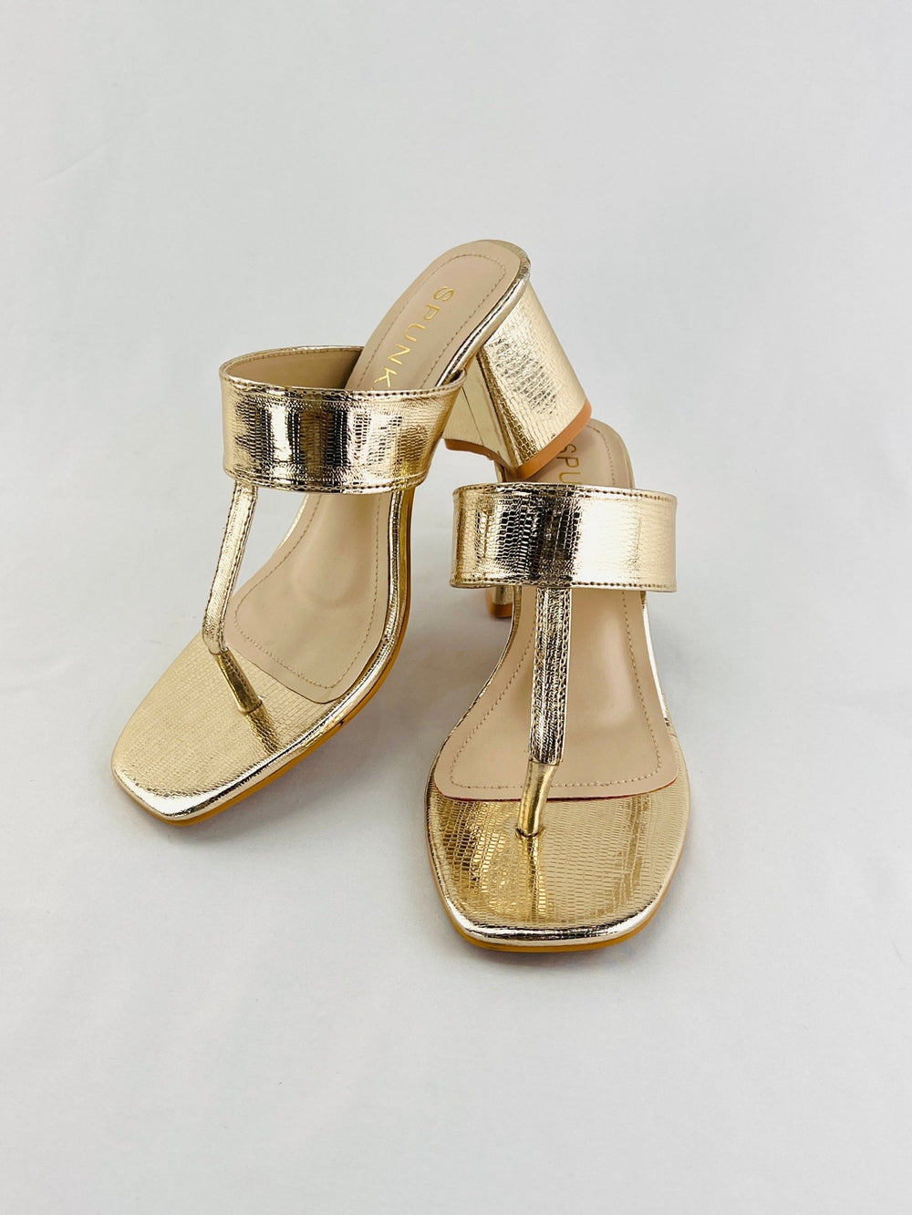 Block Heel Sandals - Spunkz