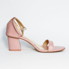 Liza Pink Heel Sandals (11031) - Spunkz