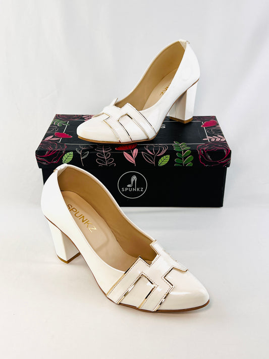 H-Style Court Shoes (White)