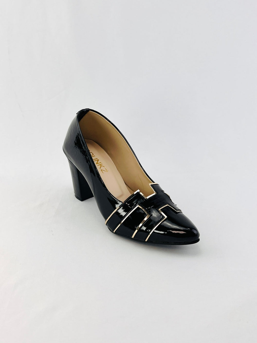H - Style Court Shoes (Black) - Spunkz