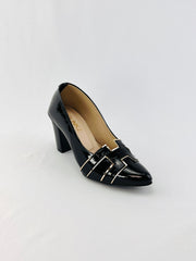 H - Style Court Shoes (Black) - Spunkz