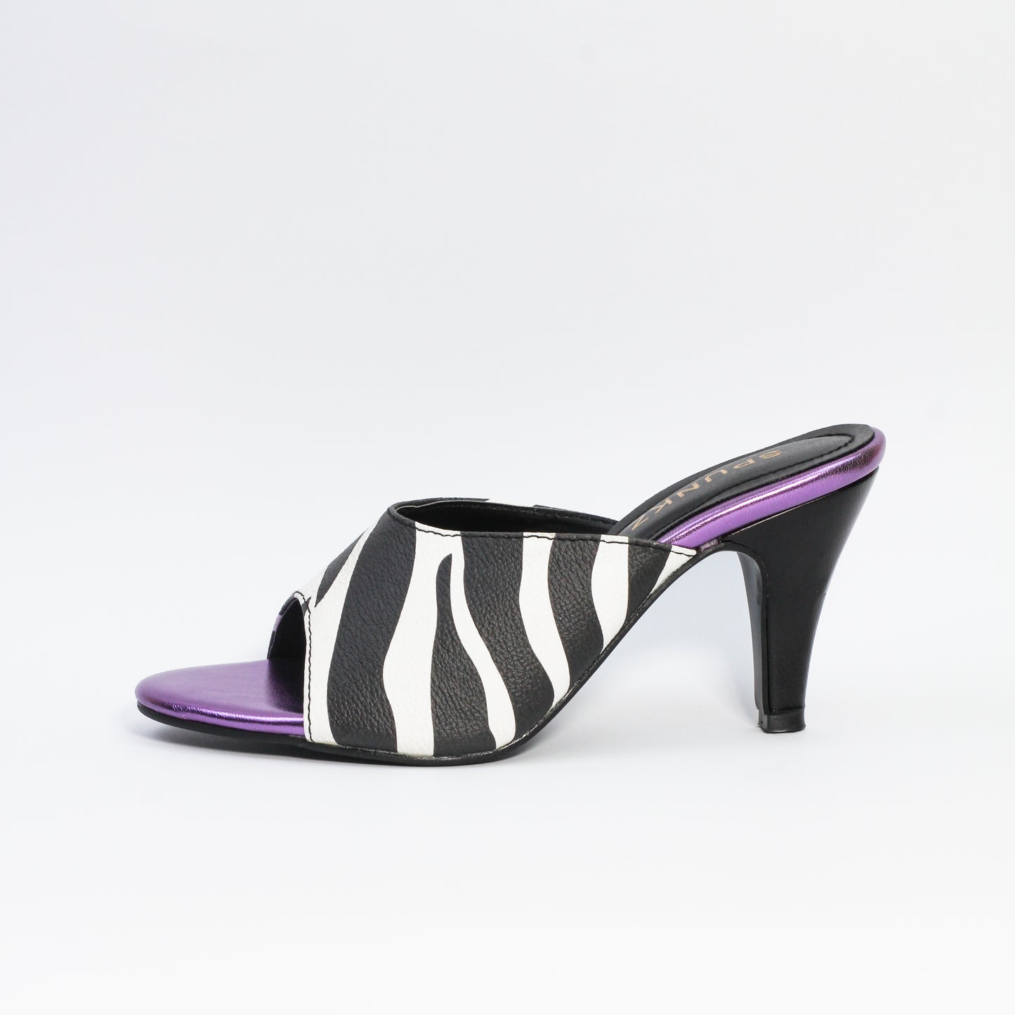 Spunkz Purple Shine Zebra Heel - Spunkz