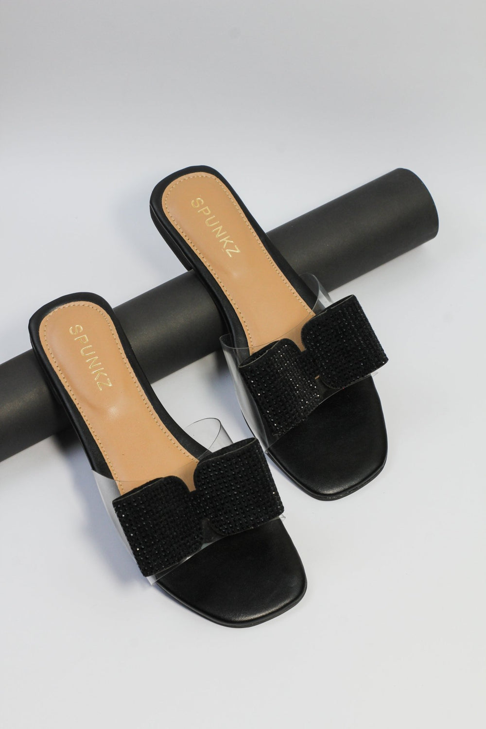 Black Slippers (11056) - Spunkz