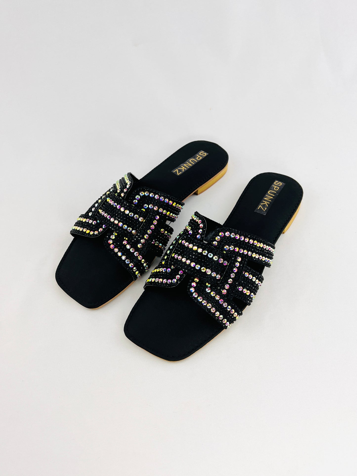 Rhinestone Straps Black