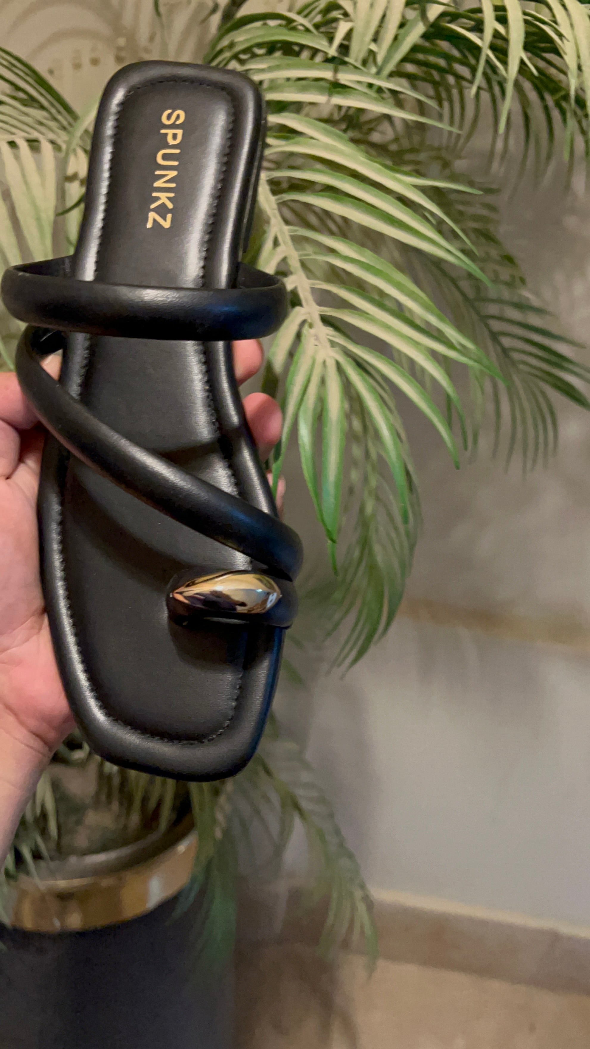 Black Slip on Slides