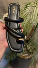Black Slip on Slides