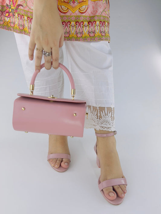 Liza Pink Heel Sandals (11031) - Spunkz