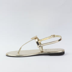 Anya Gold Flat Thong Sandals (11071) - Spunkz